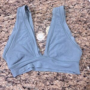 SKIMS Summer Mesh Plunge Bralette Sky XS RN:158973